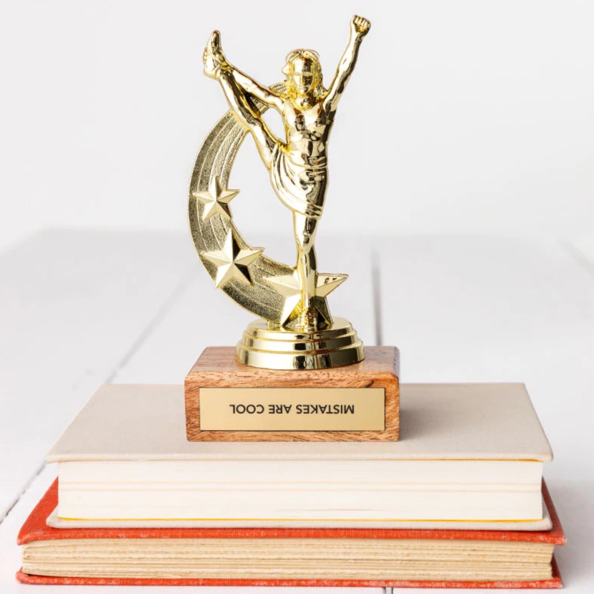 Jenni Earle Wood Based Trophy “Mistakes Are Cool” Chet Miller